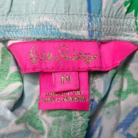 Lilly Pulitzer Palazzo Pants in Whisper Blue Beach Happy print - Picture 5 of 7